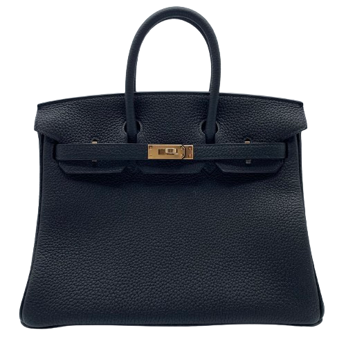 Hermes Birkin 25 Noir Togo Rose Gold Hardware B 조각