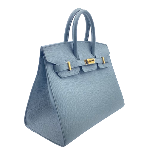 Hermes Birkin 25 Veil Amande Vaugh Epson Gold Hardware u Engraved