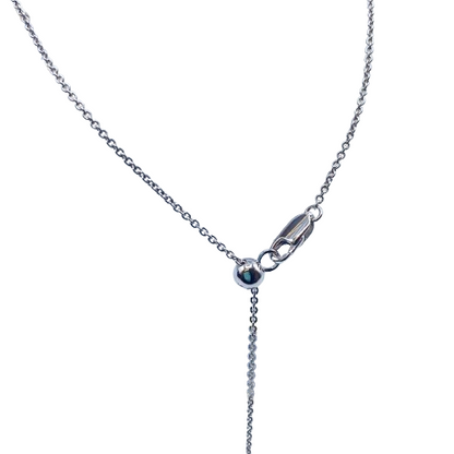 Pre-Owned Graph Multi Butterfly Silhouette Diamond Pendant White Gold Diamond