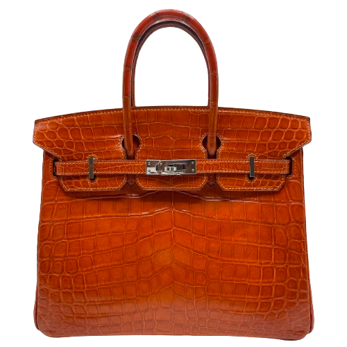 Hermes Birkin 25 Crocodile Nirotticus Gold 하드웨어 □ 새겨 져 있습니다