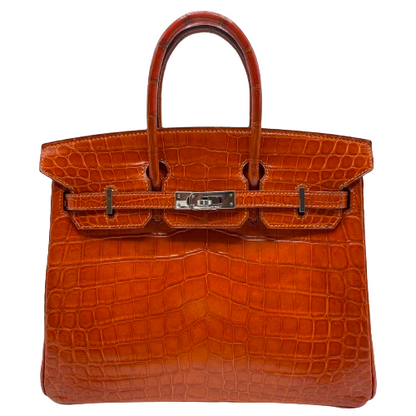 Hermes Birkin 25 Crocodile Nirotticus Gold 하드웨어 □ 새겨 져 있습니다