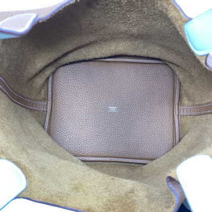 プレオウンド エルメス ピコタンロック MM ゴールド/ナタ トリヨンクレマンス シルバー金具 Z刻印