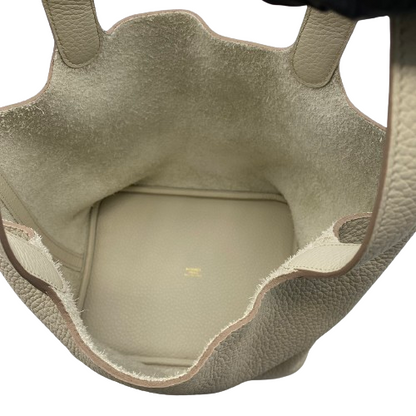 [現金價格]愛馬仕picotin lock mm beton torillon clemence gold硬件B刻有