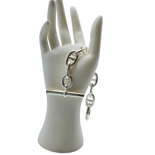 Hermes Chaine d'Incre 手链 TGM 银 925/1000