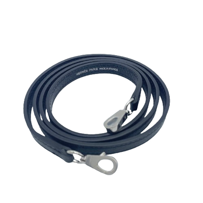 [Cash Price] Hermes Mini Kelly 2 Noir Chevre Silver Metal Fittings U Engraved