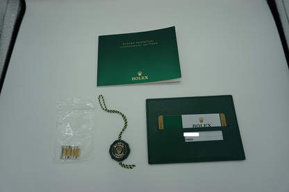 사전 소유 롤렉스 데이토나 116503 굴 팔찌 블랙