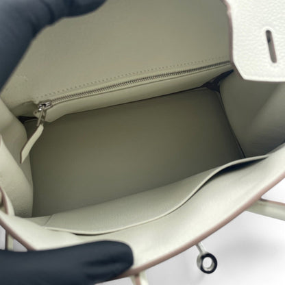[산타]♪가격 : Hermes Birkin 25 버섯 토고 실버 메탈 피팅 w 새로