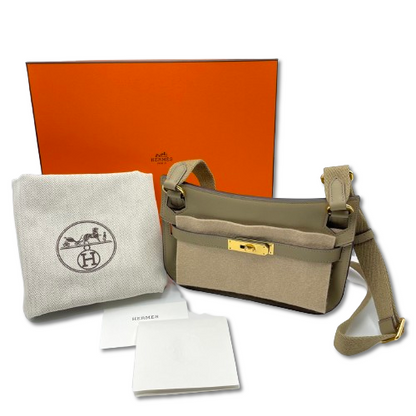 Hermes Gypsiere Mini Beige Marfa Swift Gold Hardware W 새겨 져