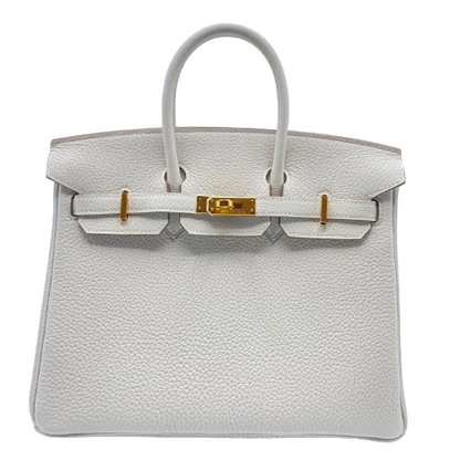 Hermes Birkin 25 그립 토고 골드 ​​하드웨어 W는 새겨 져 있습니다