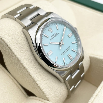 ロレックス オイスターパーペチュアル 126000 オイスターブレスレット ターコイズブルー 36mm