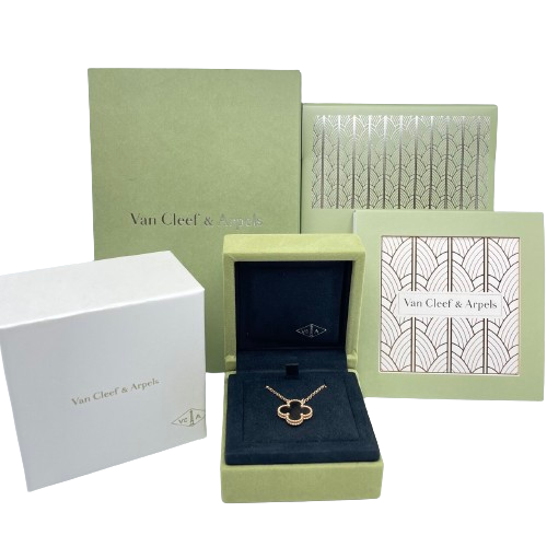 Van Cleef & Arpels 빈티지 Alhambra Necklace VCARP4KK00 진주 로즈 골드의 어머니