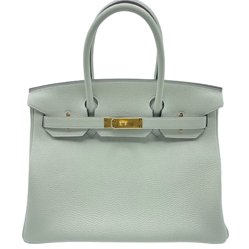 Hermes Birkin 30 Grineve Togo Gold Hardware B가 새겨 져 있습니다
