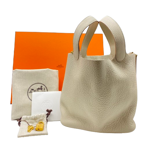 [現金價格]愛馬仕picotin lock mm beton torillon clemence gold硬件B刻有