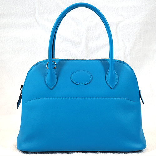 Pre-Owned Hermes Bolid 27 Blue