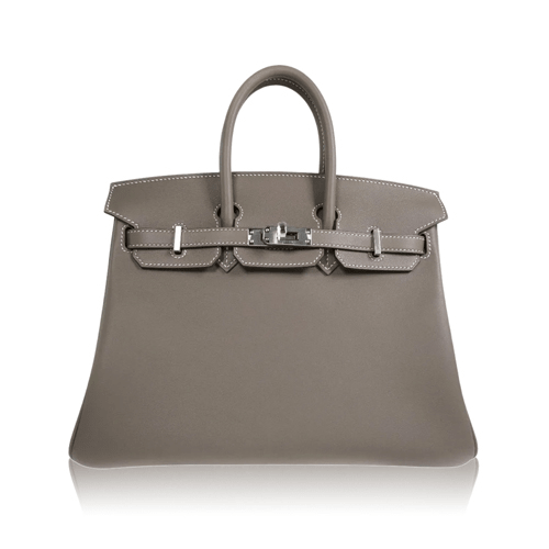 Hermes Birkin 25 Etobutogo Silver Hardware