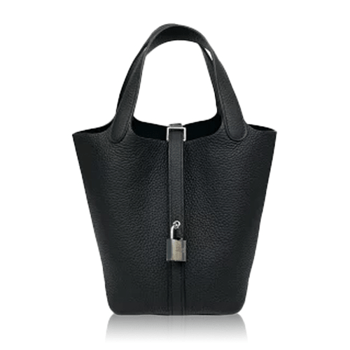 Pre-Owned Hermes Picotin Rock PM Black Torillon Clemence