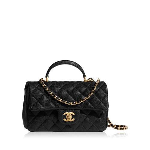 Pre-Owned Chanel Top Handle Mini Flap Bag AS2431 B05607 94305