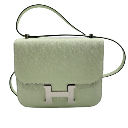 Hermes Constance 3 Mini 18 거울 베일 피즈 Vaud Epson Silver 피팅 u 조각.