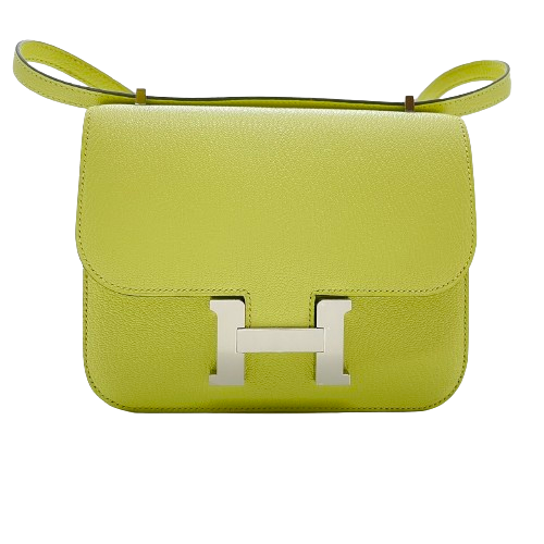 Hermes Constance Mini (18) Chevre Misole Silver Metal Fittings Z 새겨 져