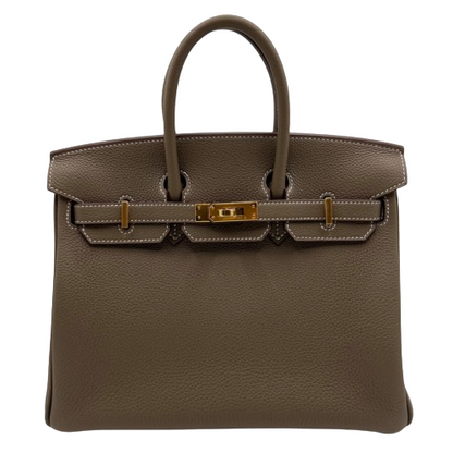 Hermes Birkin 25 Etoup Togo Gold Hardware B가 새겨 져 있습니다