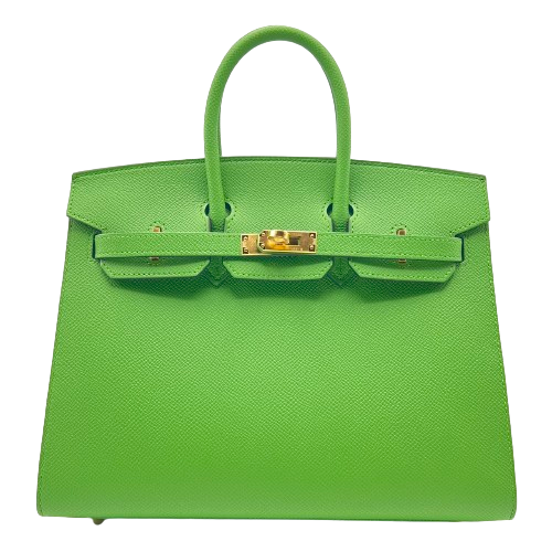 Hermes Birkin 25 Serie Epson Veil Yucca Gold Hardware B 새겨 져