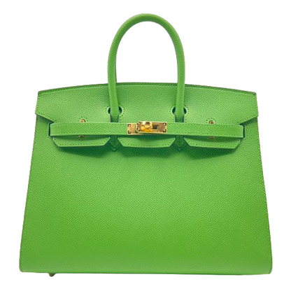Hermes Birkin 25 Serie Epson Veil Yucca Gold Hardware B 새겨 져