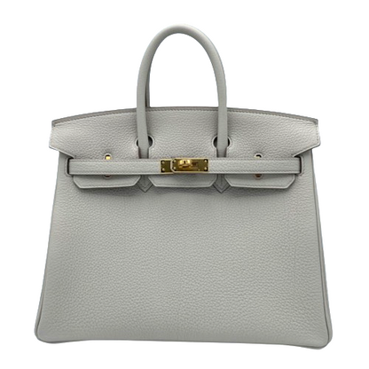 Hermes Birkin 25 Beton Togo Gold Hardware B가 새겨 져 있습니다