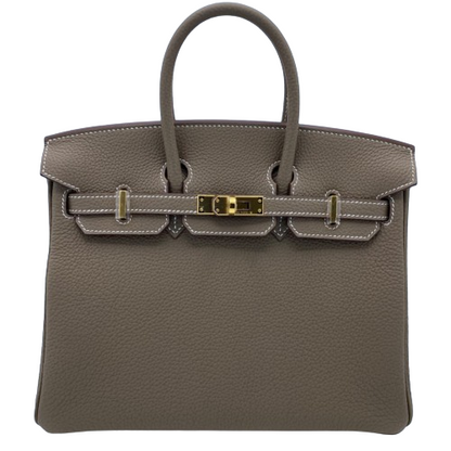 Hermes Birkin 25 Etoup Togo Gold Hardware B가 새겨 져 있습니다