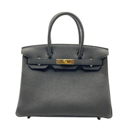 Hermes Birkin 30 Black Togo Gold Hardware B가 새겨 져 있습니다