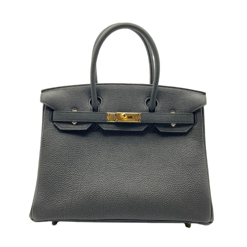 Hermes Birkin 30 Black Togo Gold Hardware B가 새겨 져 있습니다