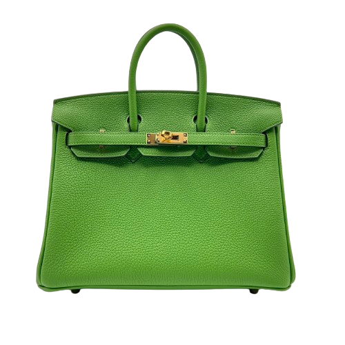 Hermes Birkin 25 Veil Yucca Togo Gold Hardware B Engraved