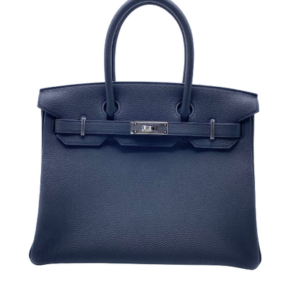 Hermes Birkin 30 Black Togo Silver Metal Fittings u 조각