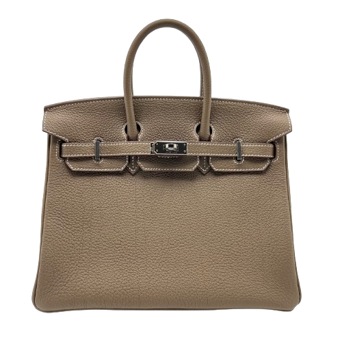 Hermes Birkin 25 Etoup Togo Silver Metal Fittings B 조각