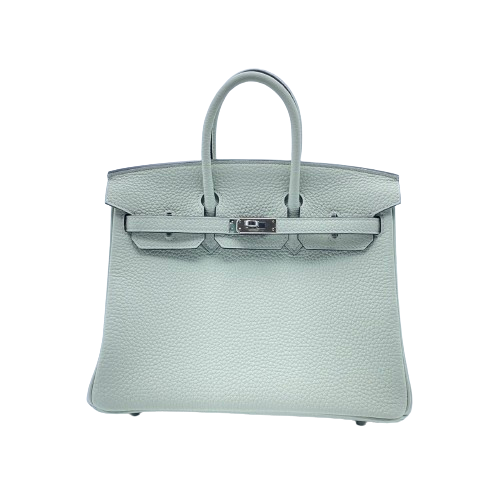 Hermes Birkin 25 Grineve Togo Silver Fittings B 새겨 져 있습니다