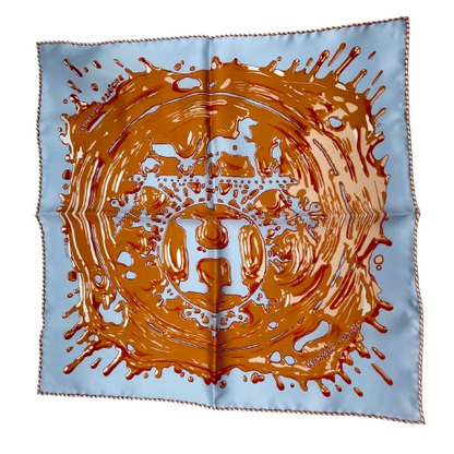 プレオウンド エルメス ガヴロッシュ Peinture Fraiche カレ45 シルク