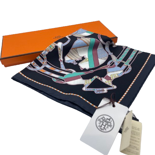 エルメス ガヴロッシュ TATERSALE EN ZIGZAG カレ45 シルク