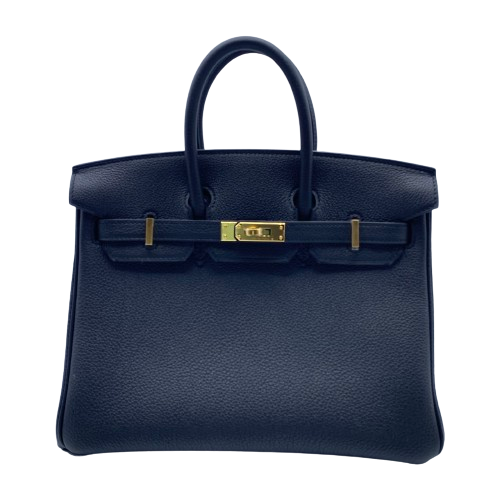 Hermes Birkin 25 Black Togo Gold Hardware W가 새겨 져 있습니다