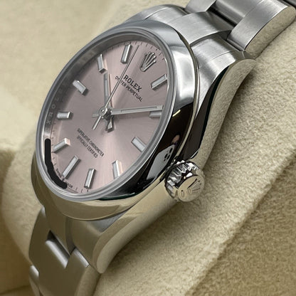 プレオウンド ロレックス オイスターパーペチュアル 277200 ピンク ステンレススチール 31mm