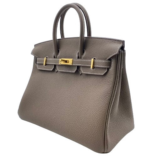 [現金價格]愛馬仕·伯金（Hermes Birkin）25 Etoup dogo金硬件W刻有