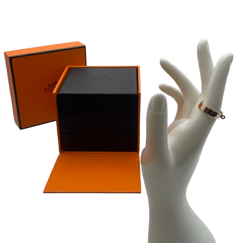 Pre-Owned Hermes Kelly Ring No. 13 Pink Gold 750/1000