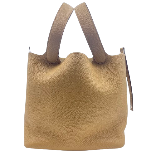 Hermes Picotin Lock MM 비스킷 Torillon Clemence Silver Fittings B 조각.