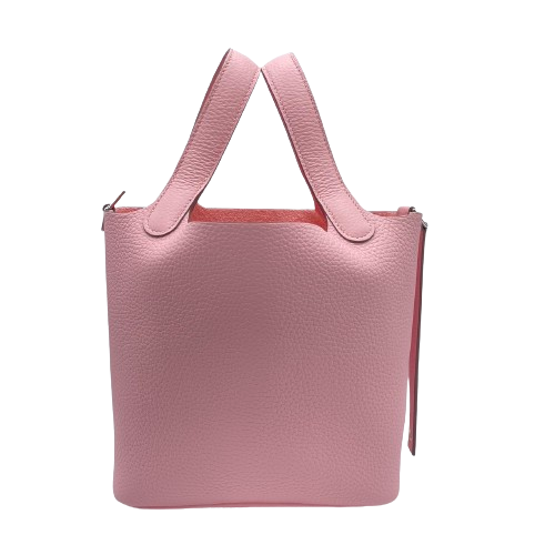 [Cash Special Price] Hermes Picotin Lock PM Rose Sakura Torillon Clemence Silver Fittings B Engraved