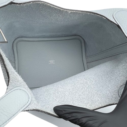 プレオウンド エルメス ピコタンロック PM ブルーペール トリヨンクレマンス シルバー金具 Y刻印