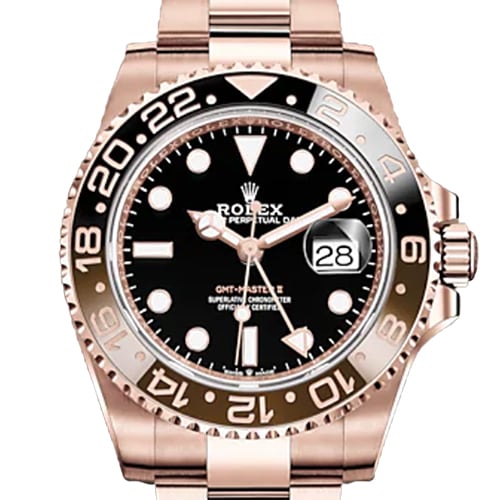 롤렉스 GMT 마스터 II 126715CHNR 굴 팔찌 블랙 골드