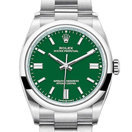 劳力士 Oyster Perpetual 126000 蚝式手链 绿色