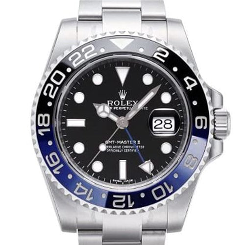 롤렉스 GMT 마스터 II 굴 팔찌 검은 배트맨 116710BLNR