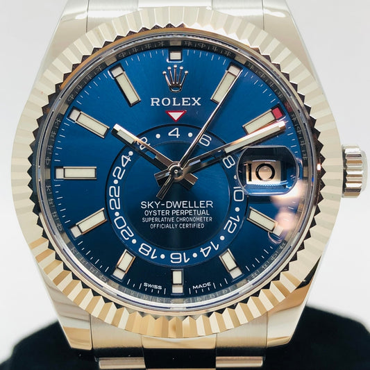 ★최종 가격★롤렉스 스카이 거주자 326934 Bright Blue 42mm