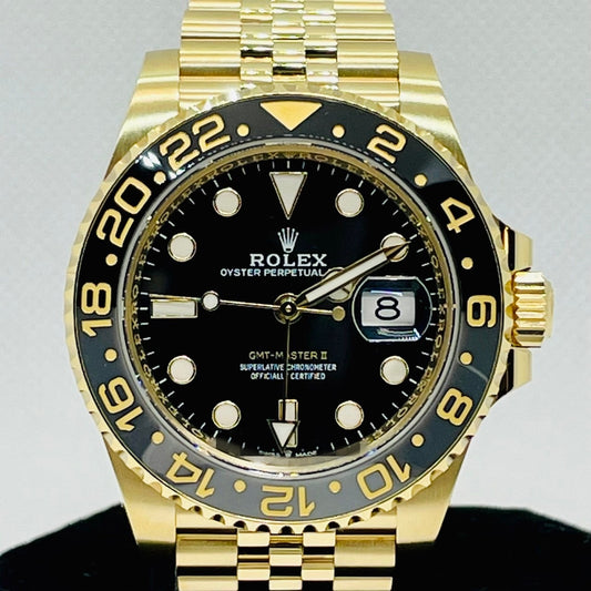 [새로운 2023] 롤렉스 GMT 마스터 II 126718GRNR Jubilee Bracelet Black