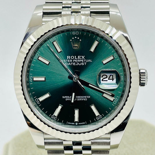 Pre-Owned Rolex Datejust 126334 Mint Green