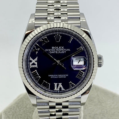 Rolex Datejust 126234 Aubergine VI IX Diamond Jubilee Bless